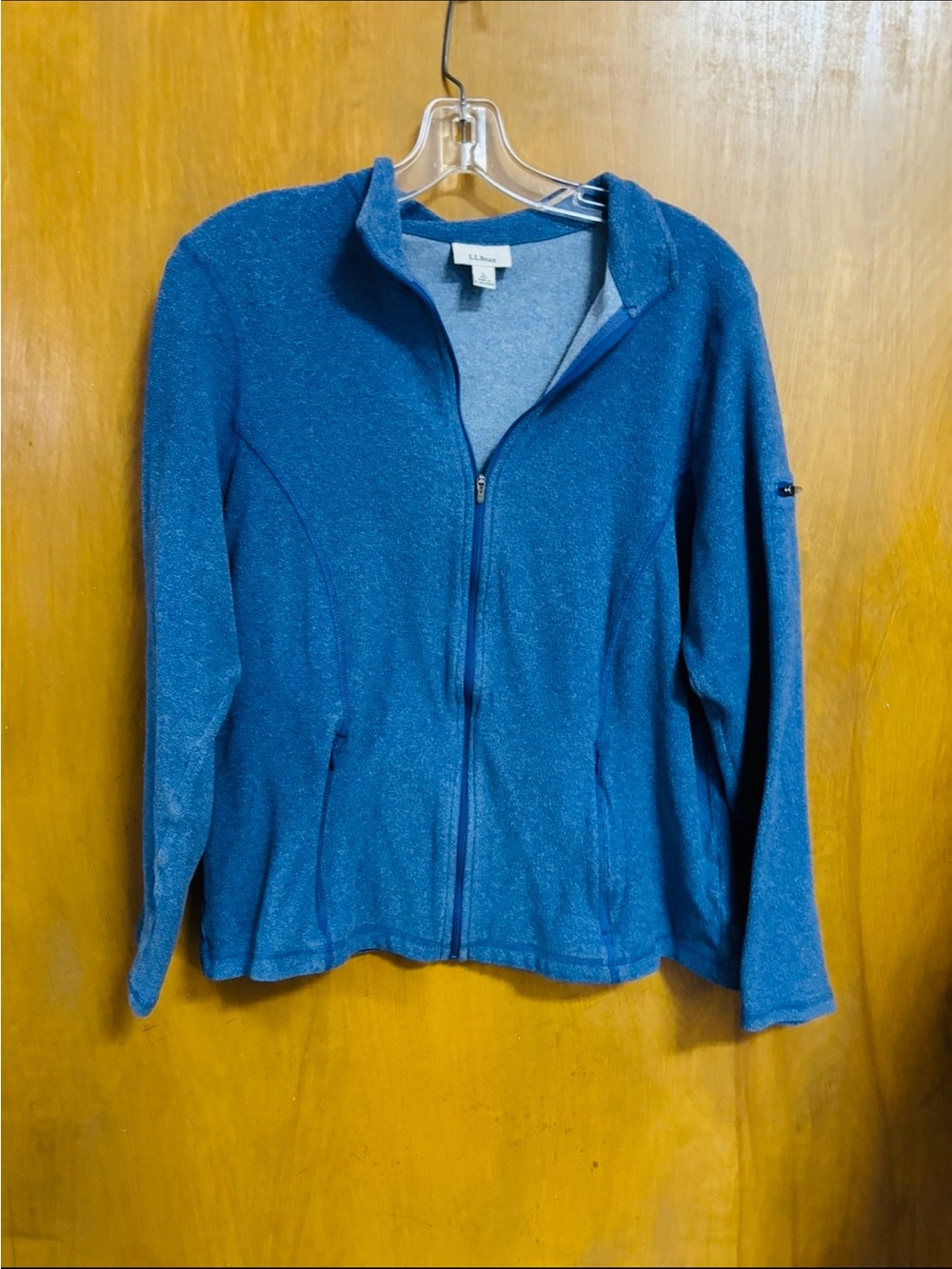 L.L.BEAN, Lightweight Blue Full-Zip Jacket, Size Large